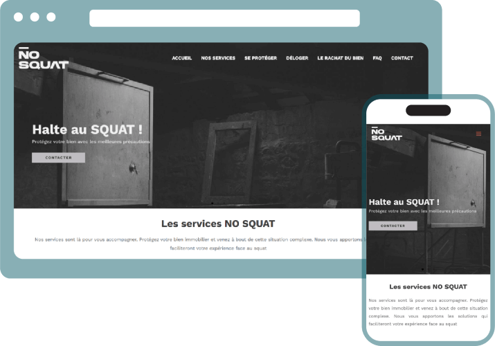 coco web studio - realisations - no squat